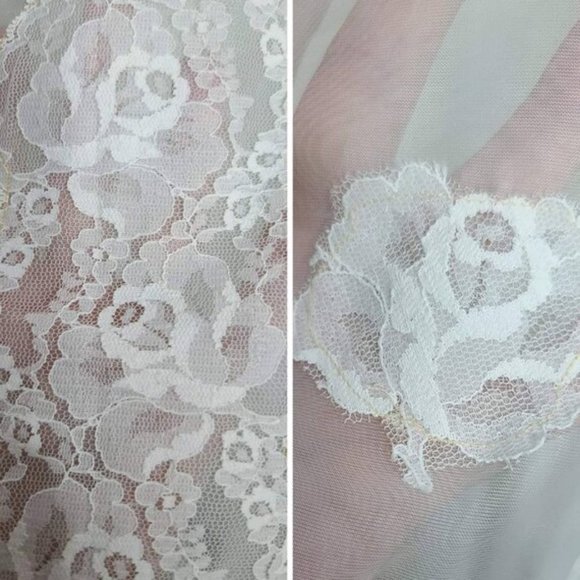 Vintage‎ Wedding Gown, 70's Wedding Dress, Boho Wedding Dress, Lace & Ruffles - Picture 9 of 10